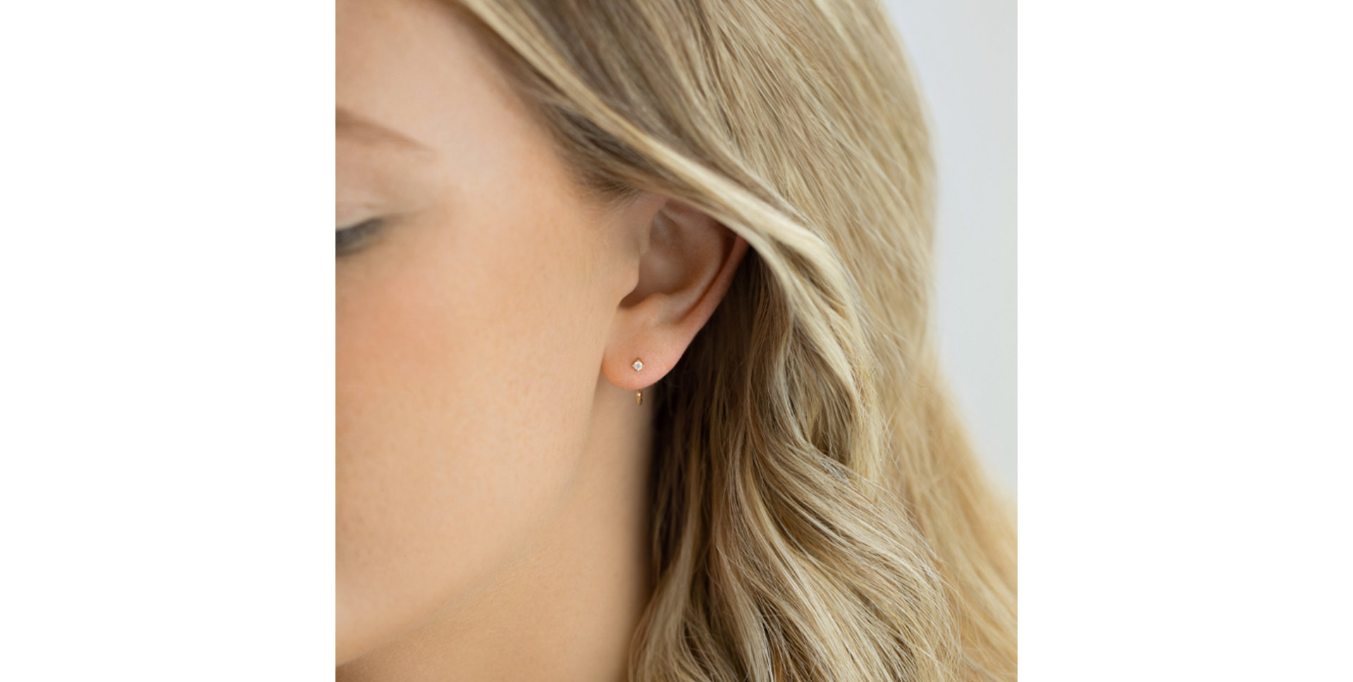 Náušnice s diamantem Tango