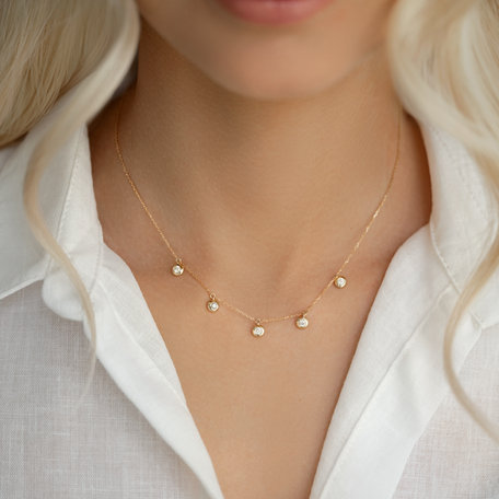Náhrdelník s diamanty Sparkling Dots