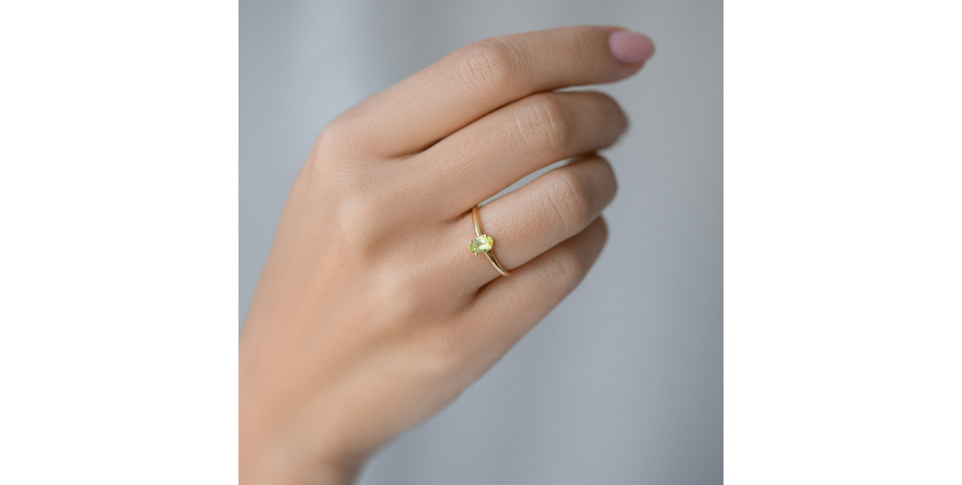 Prsten s peridotem Mystic Light