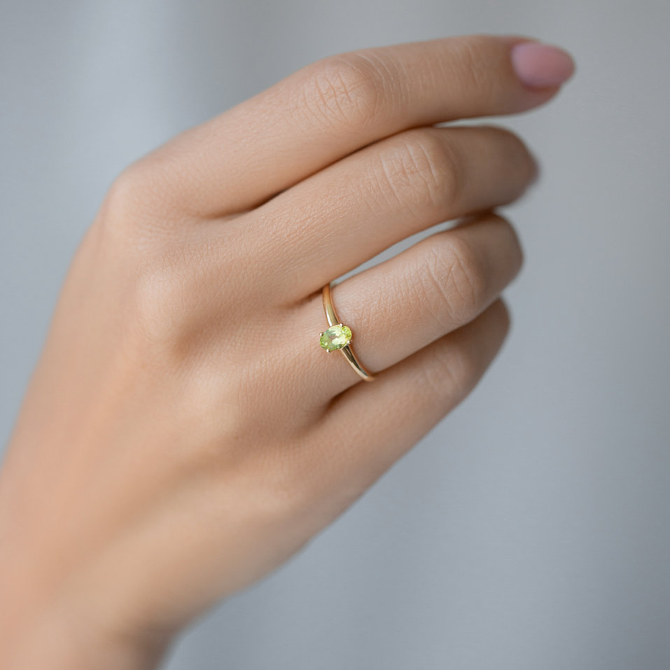 Prsten s peridotem Mystic Light