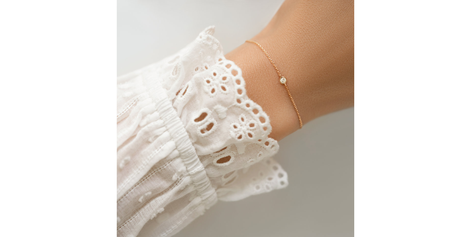 Náramek s diamanty Dot of Happiness