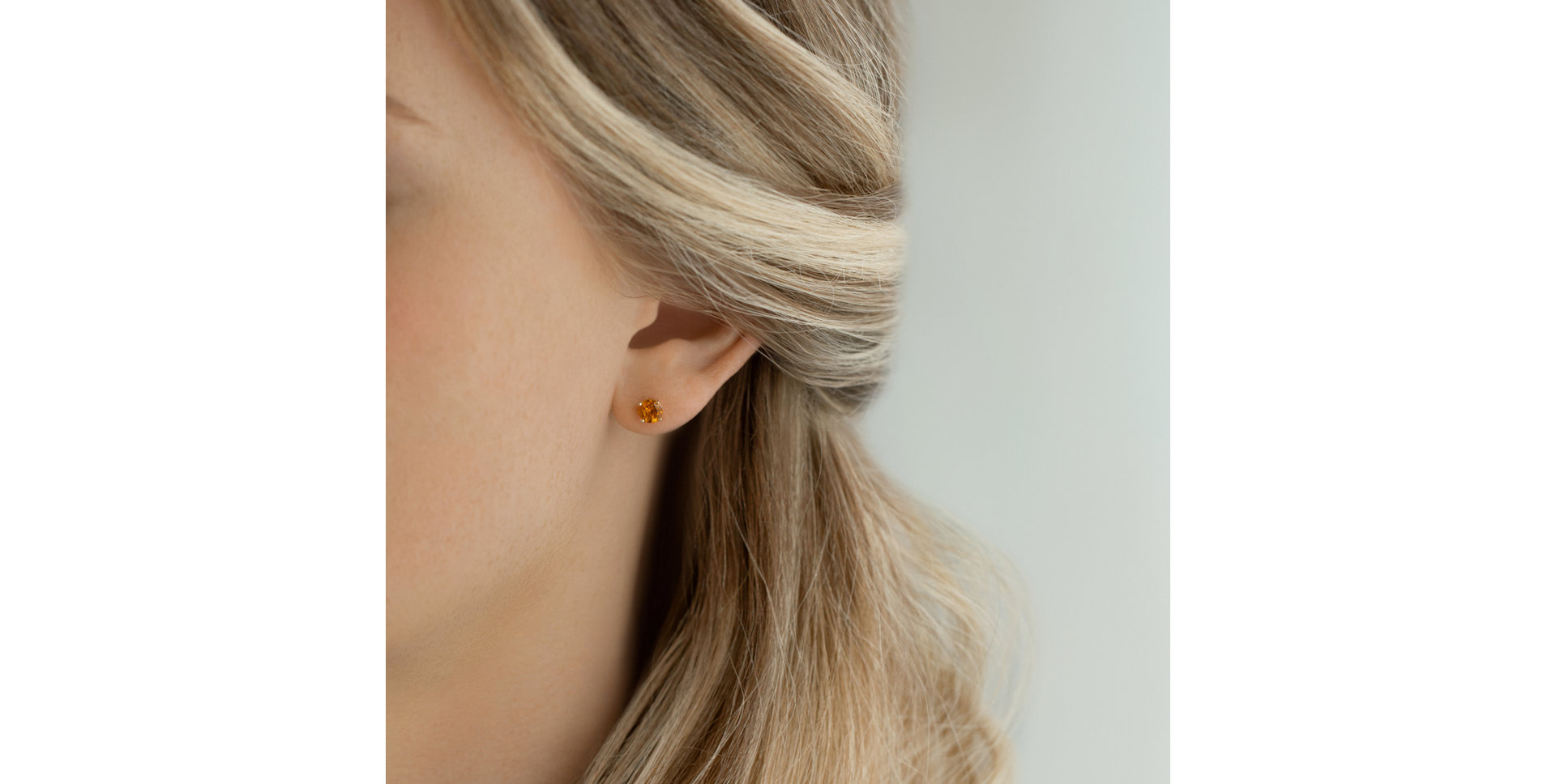 Náušnice s ametystem Pindots