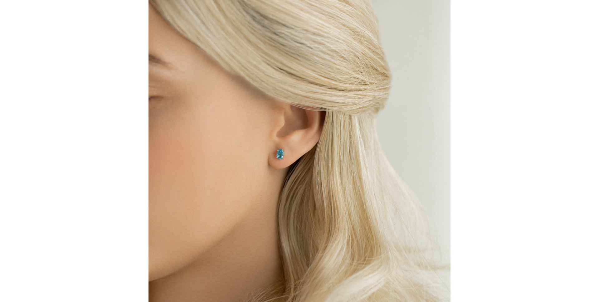 Náušnice se safírem Mystic Light