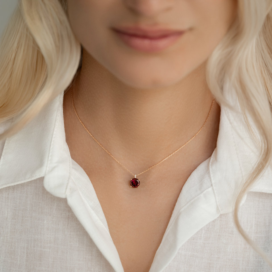 Náhrdelník s diamanty a peridotem Zorabelle