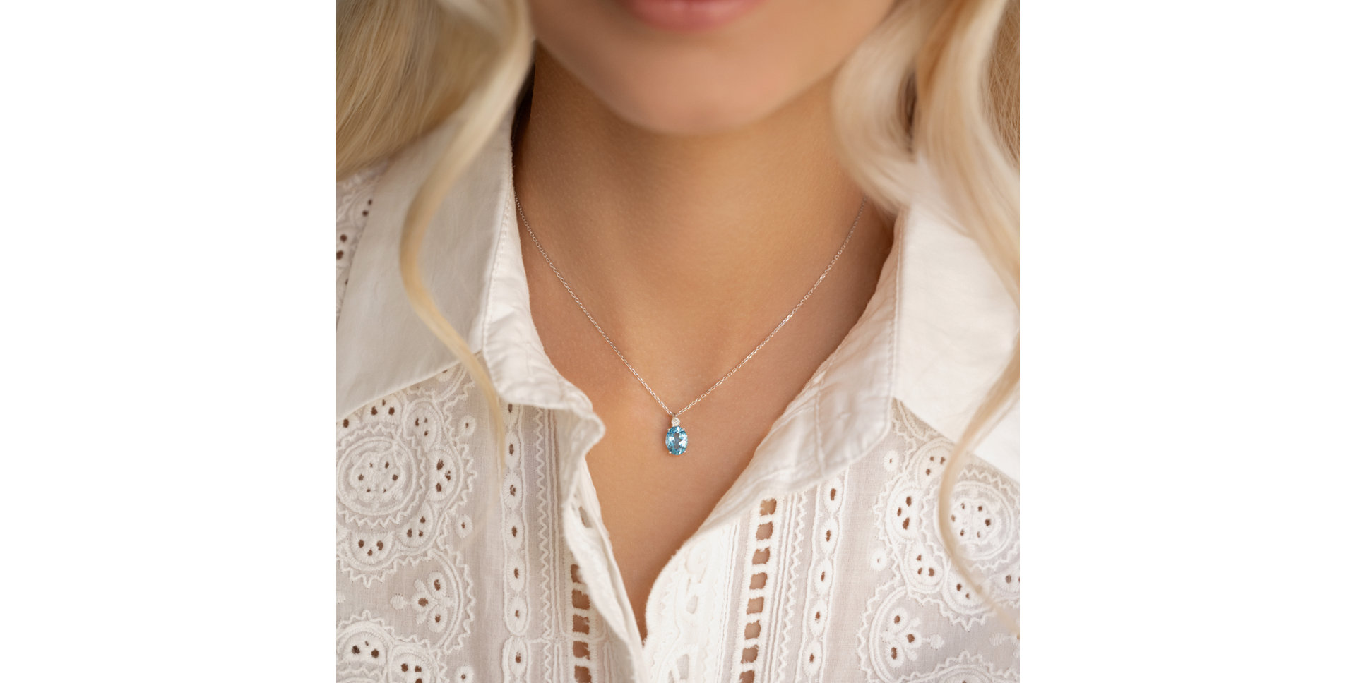 Náhrdelník s diamantem a ametystem Asuan