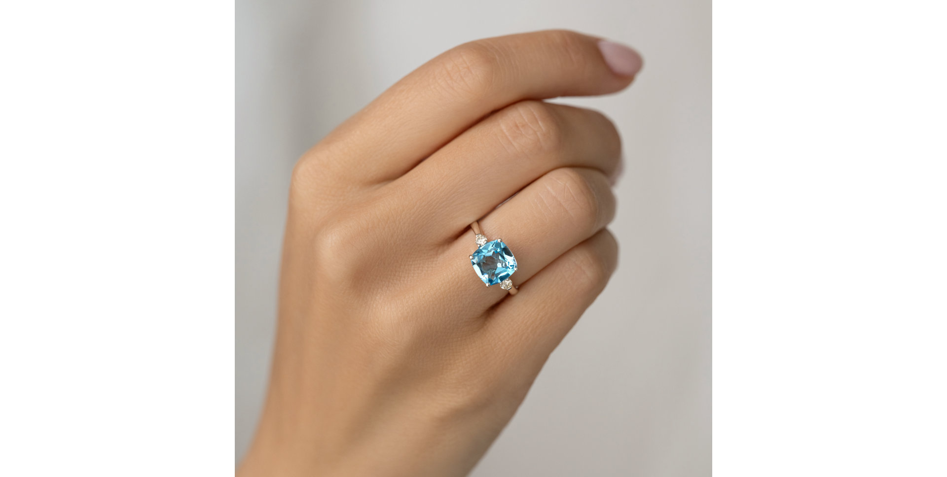 Prsten s diamanty a tanzanitem The Countess