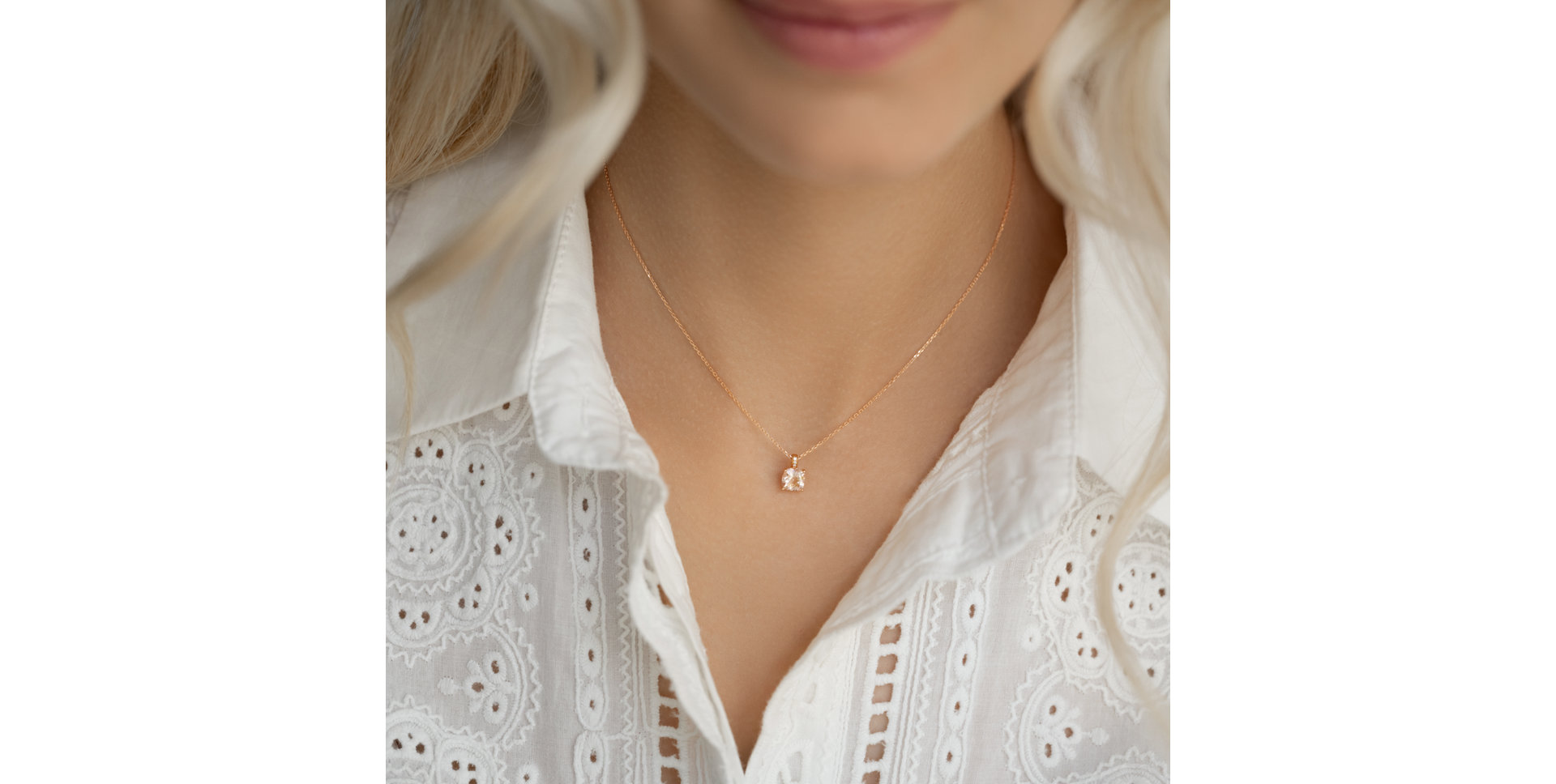 Náhrdelník s diamanty a tanzanitem Amariel