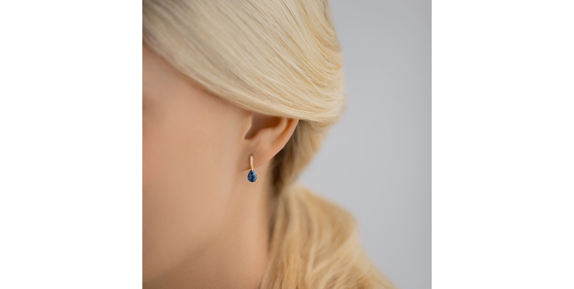 Náušnice s diamanty a ametystem Lauriene