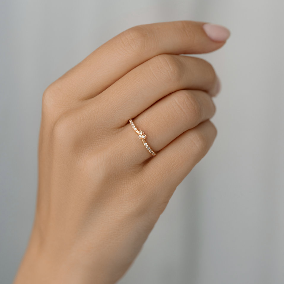 Prsten s diamanty First Kiss