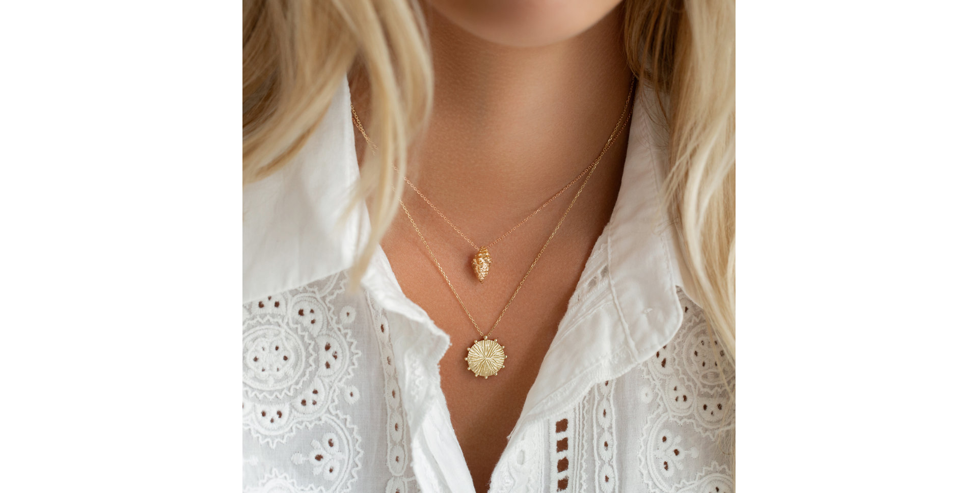 Náhrdelník Golden Seashell