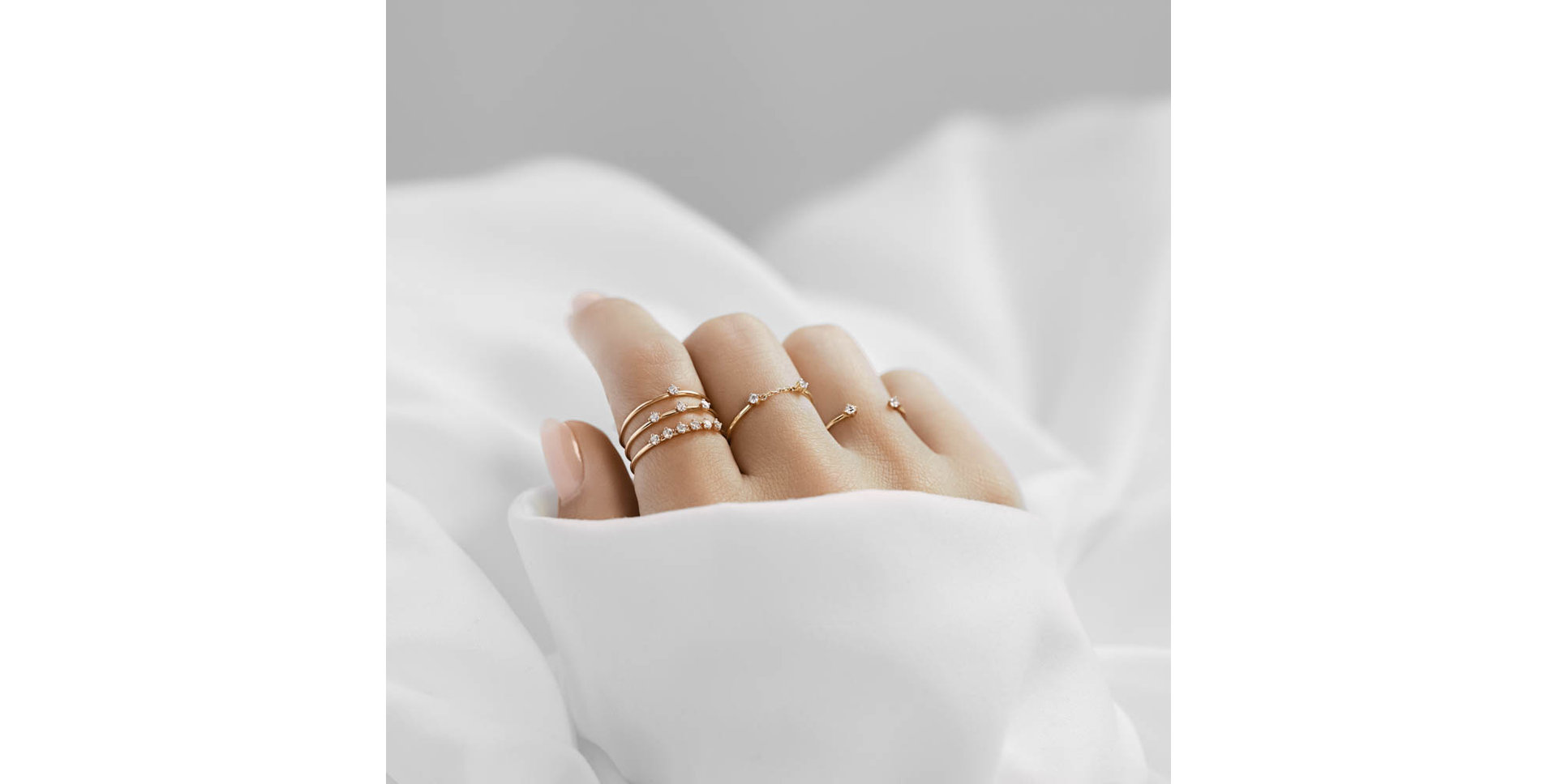 Prsten s diamanty Rhythmic