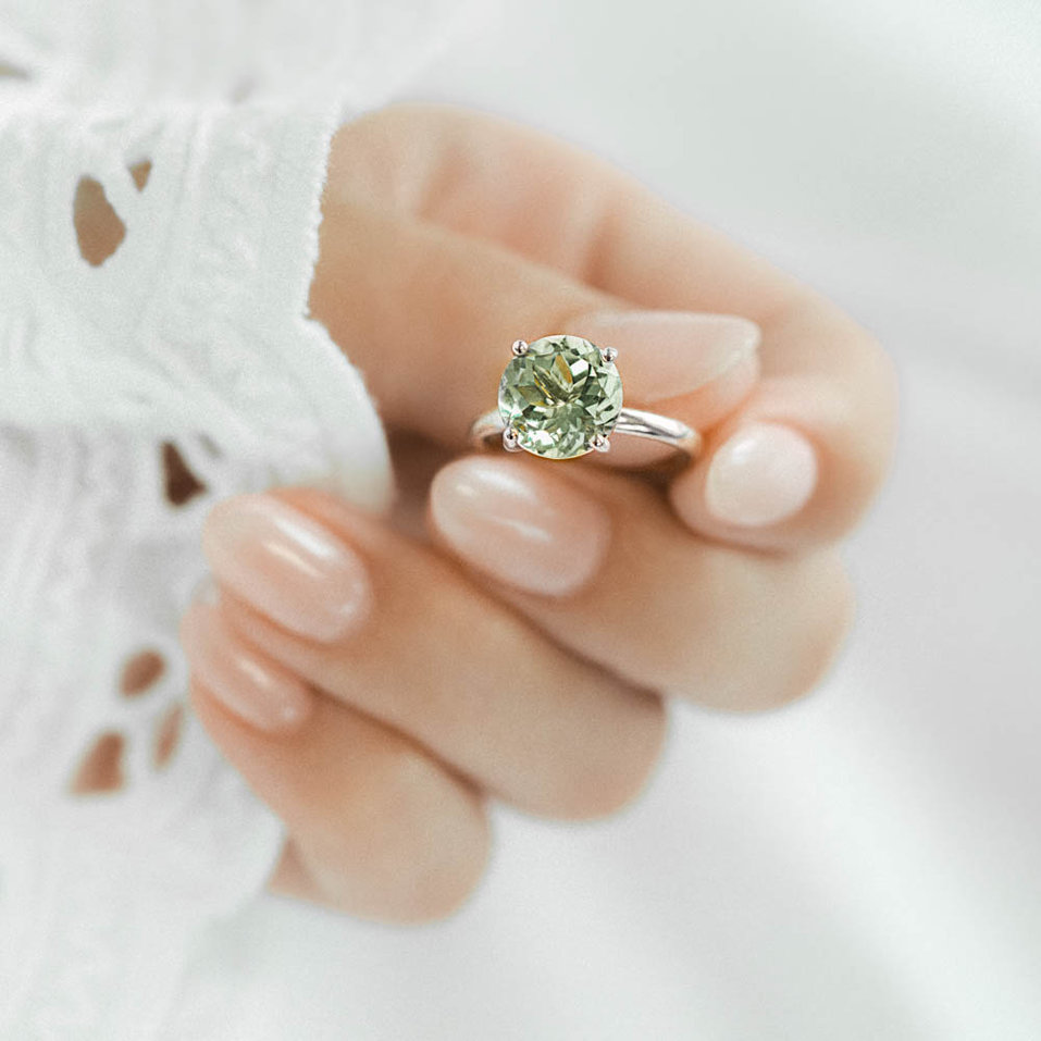 Prsten s rhodolitem Bonbon