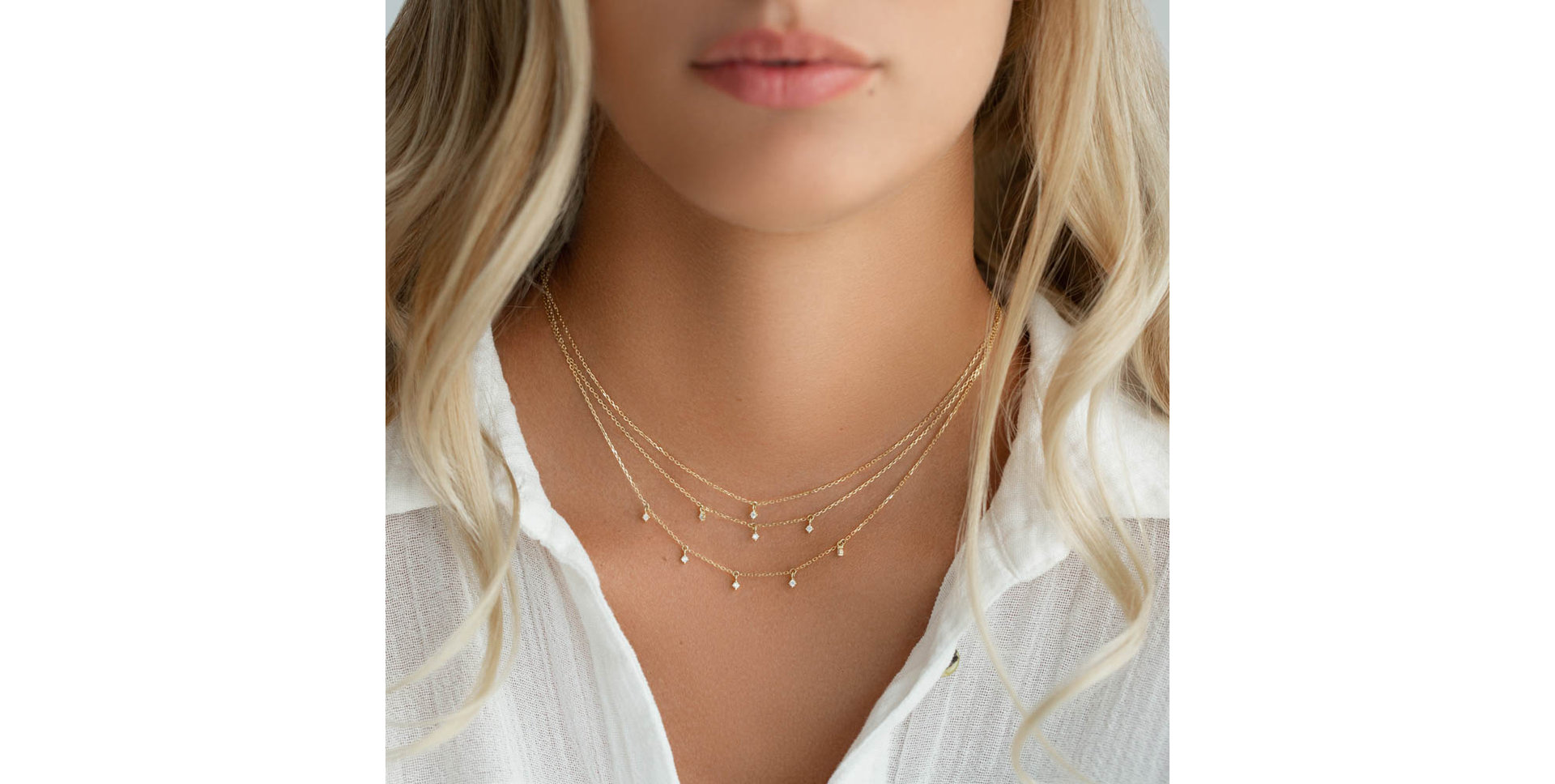 Náhrdelník s diamanty Rumba