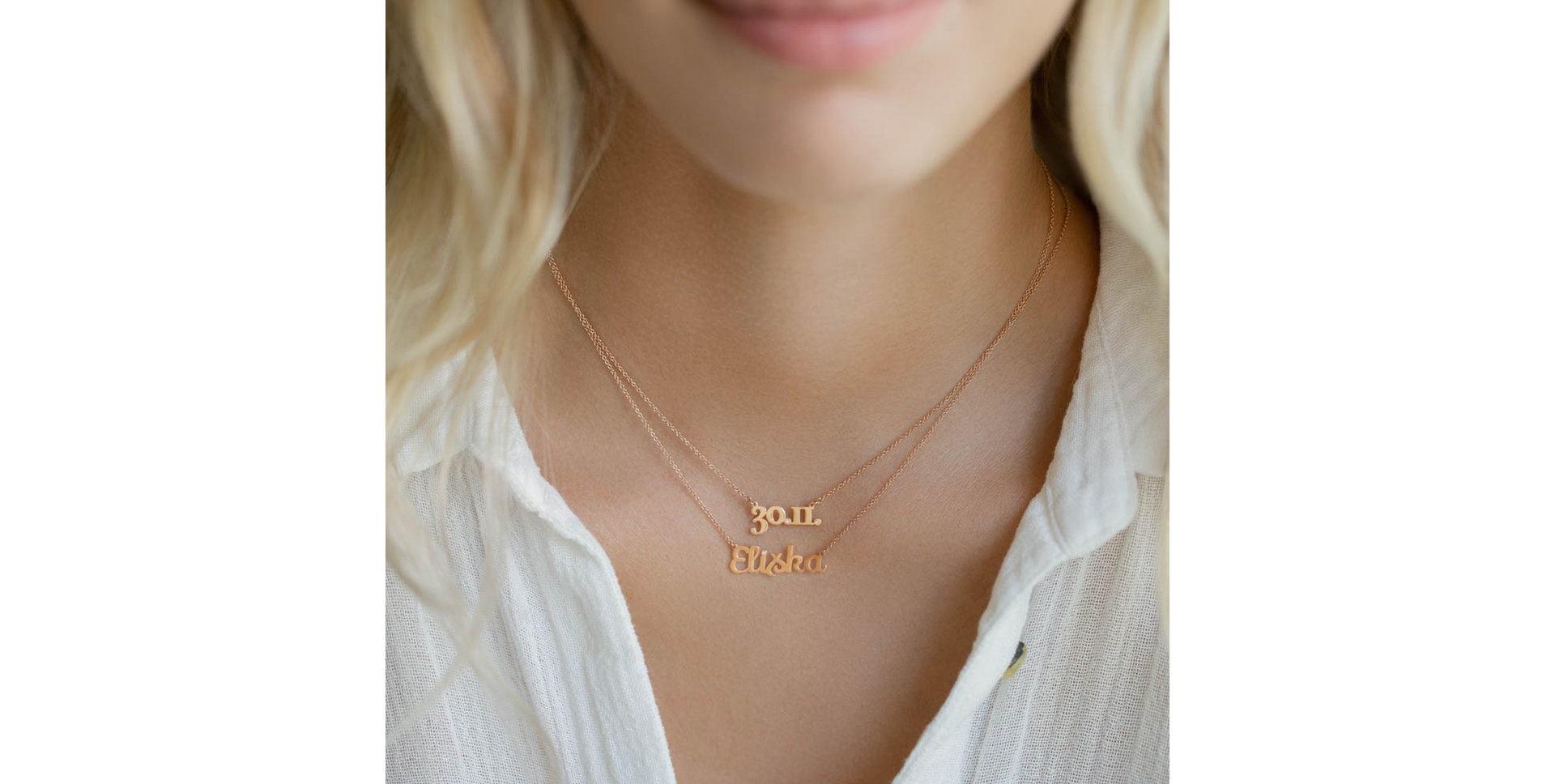 Náhrdelník s diamantem Náhrdelník s briliantem Personalized Gift