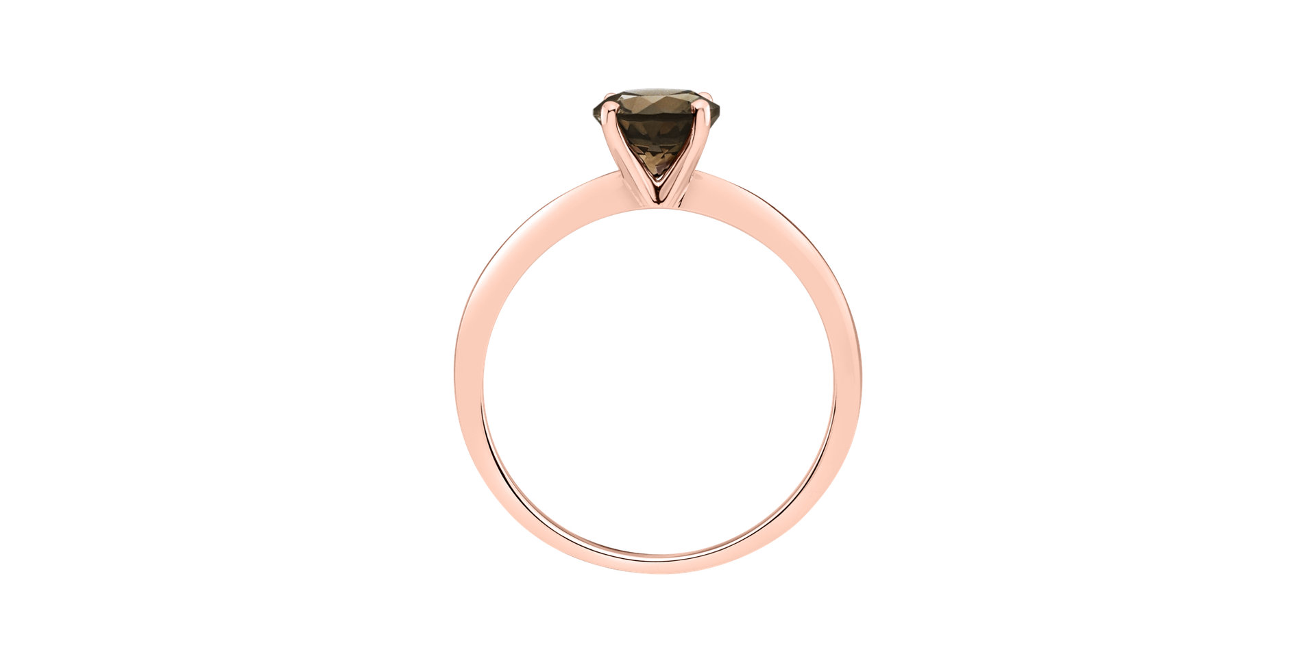 Prsten se smoky quartzem Bonbon