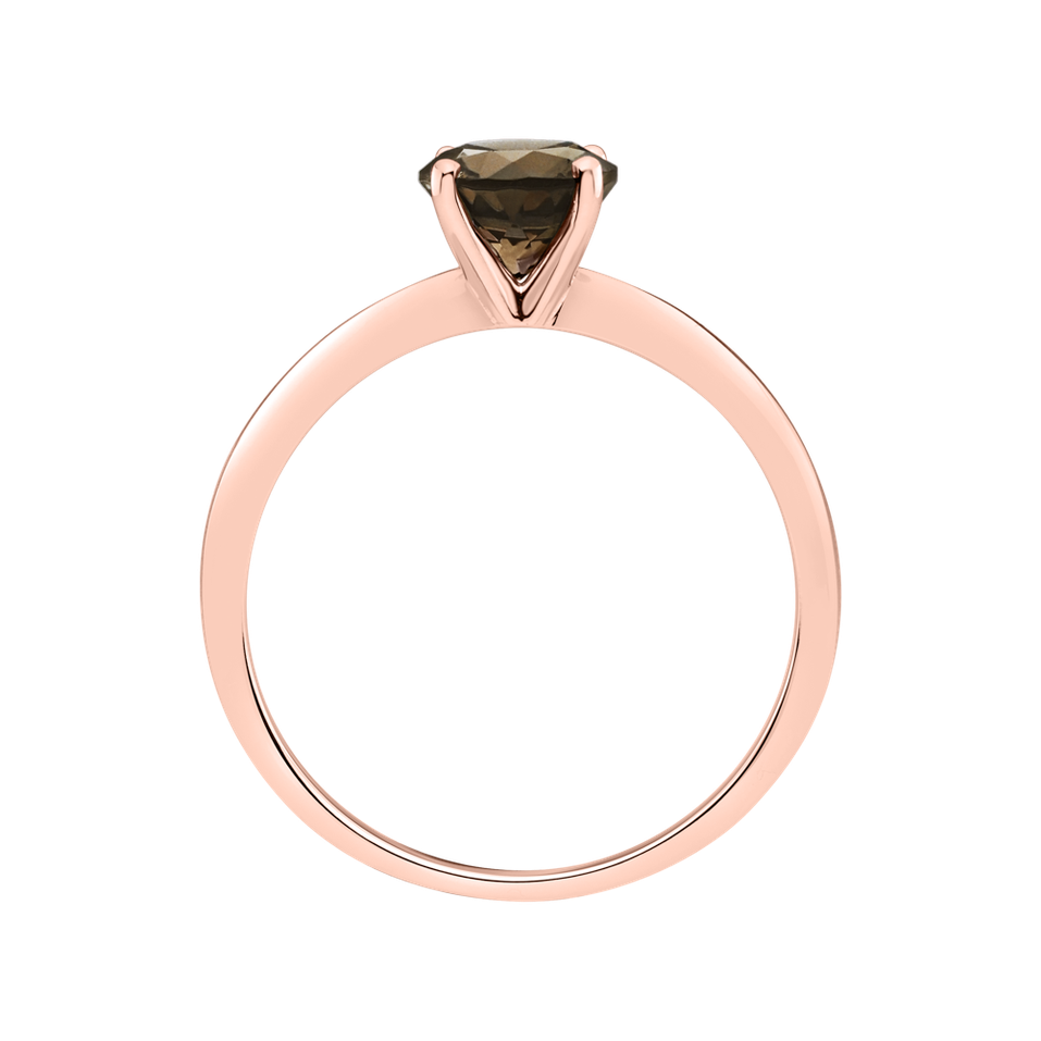 Prsten se smoky quartzem Bonbon