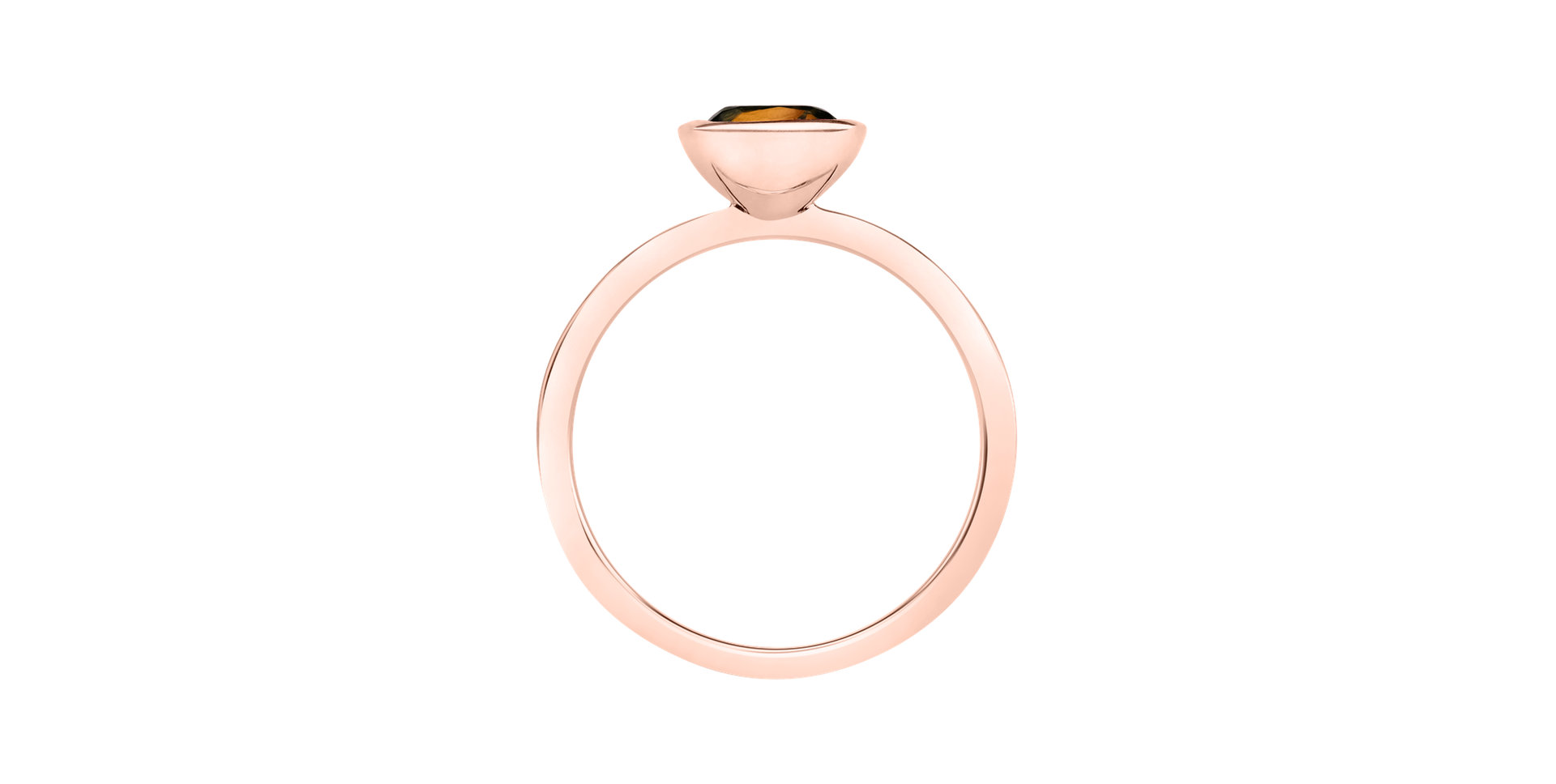 Prsten s citrínem madeira Bonbon