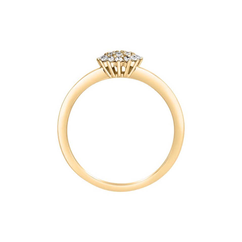 Prsten s diamanty Midnight Sun