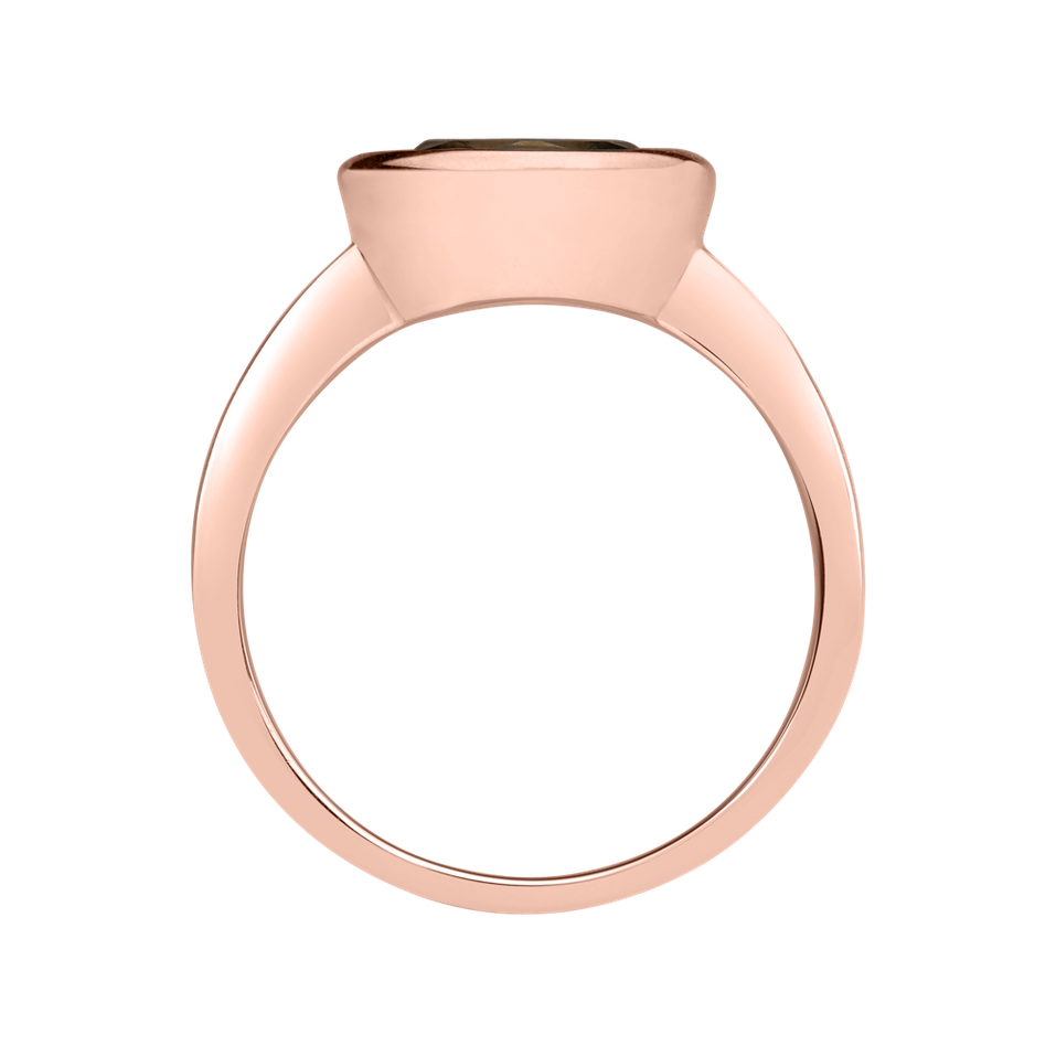 Prsten se smoky quartzem Bonbon