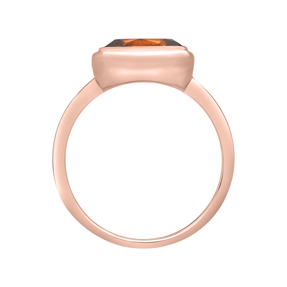 Prsten s citrínem madeira Bonbon