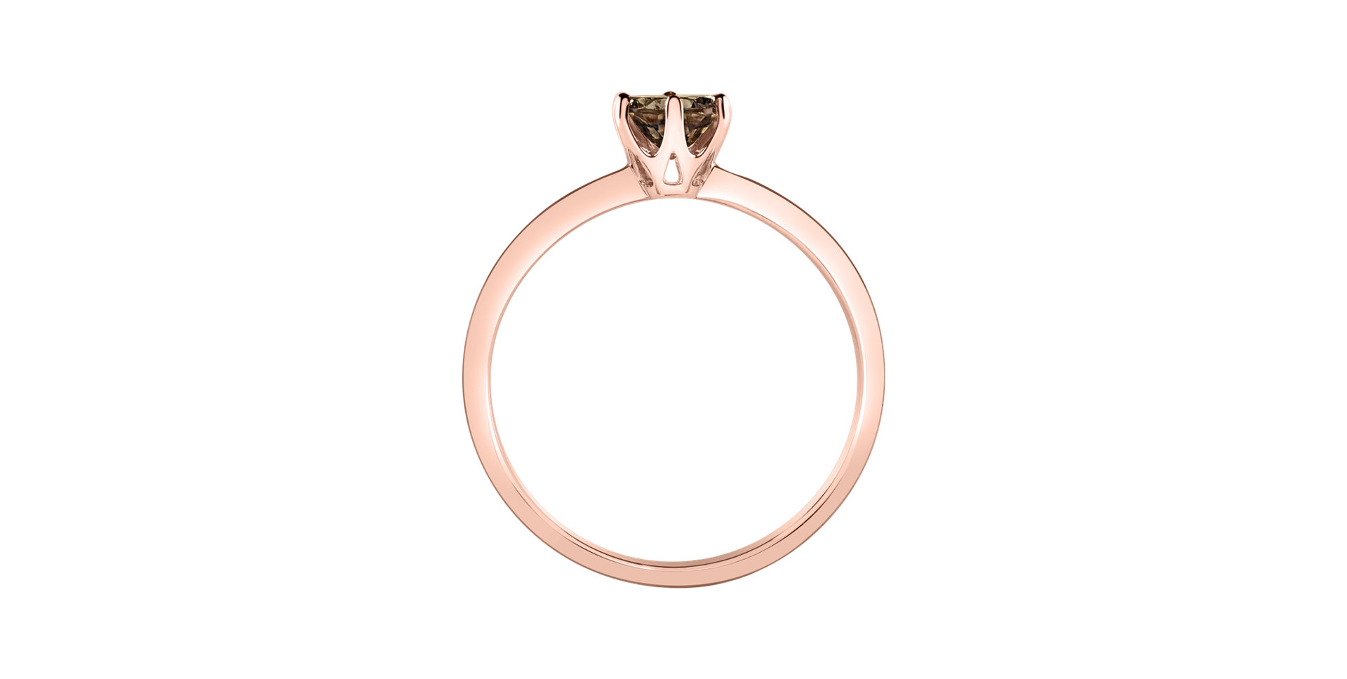 Prsten se smoky quartzem Bonbon
