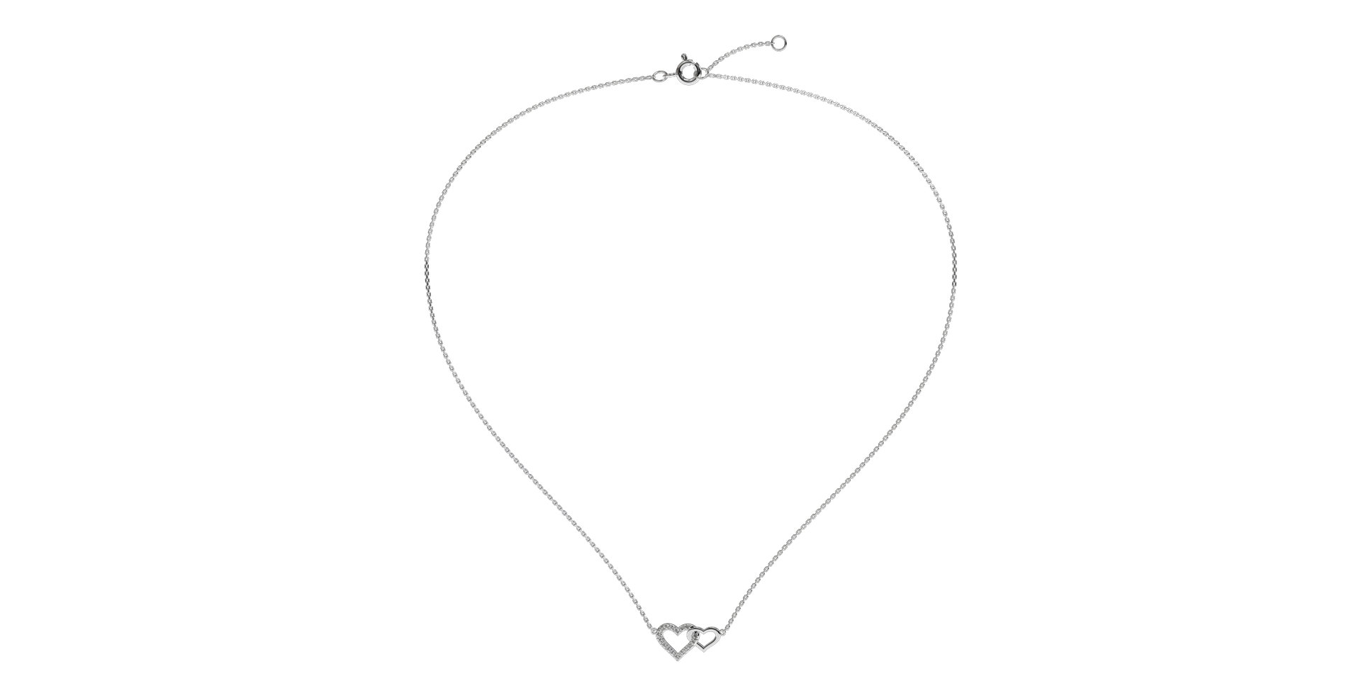Náhrdelník s diamanty Precious Hearts