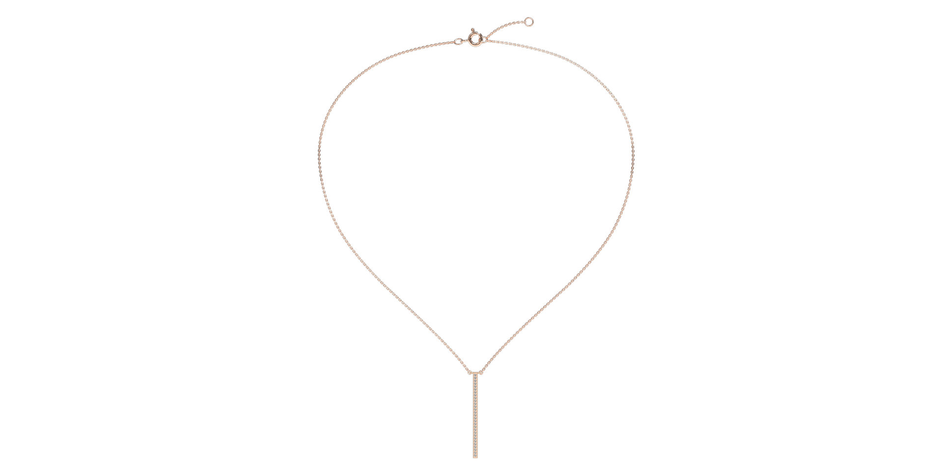 Náhrdelník s diamanty Essential Dash