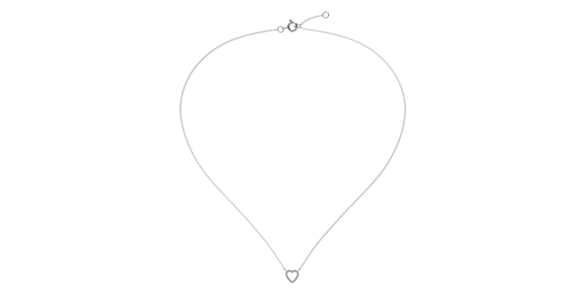Náhrdelník s diamanty Tender Heart