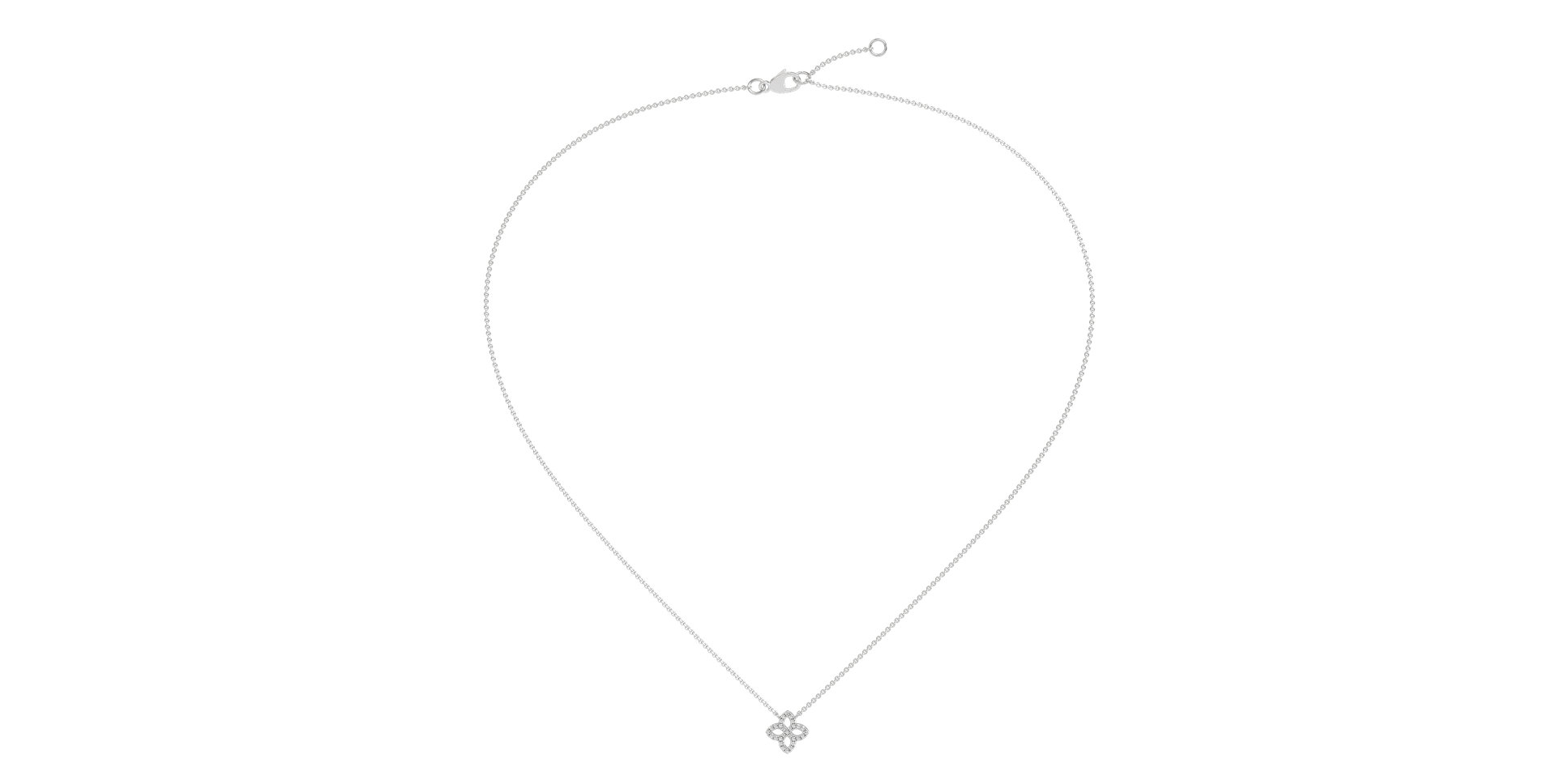 Náhrdelník s diamanty Glamorous Petals