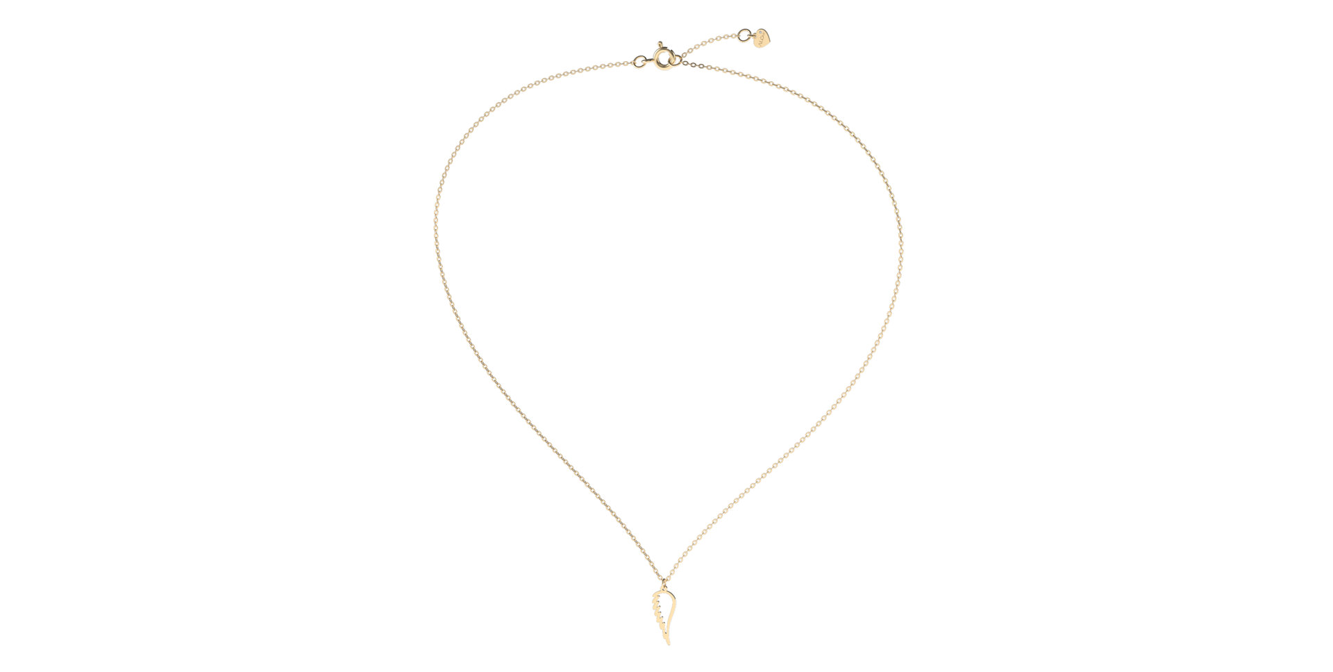 Náhrdelník s diamantem Angel Wing