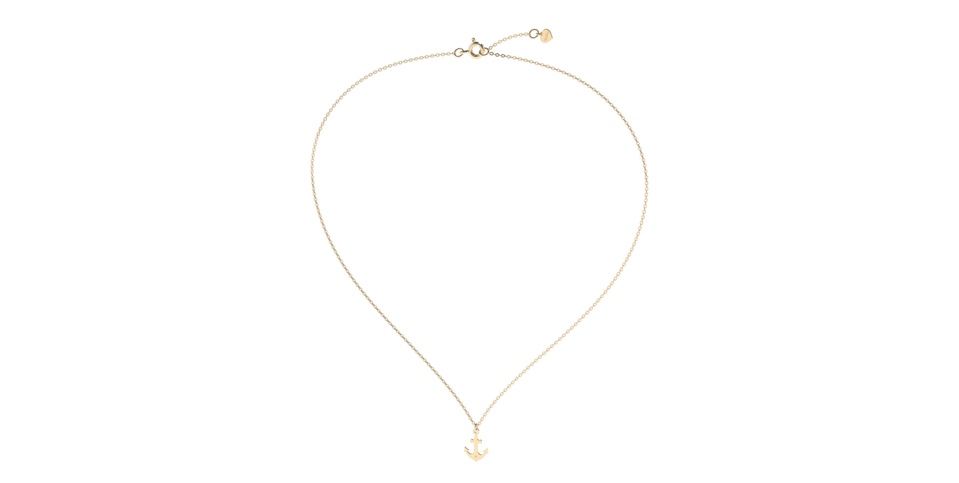 Náhrdelník s diamantem Diamond Anchor