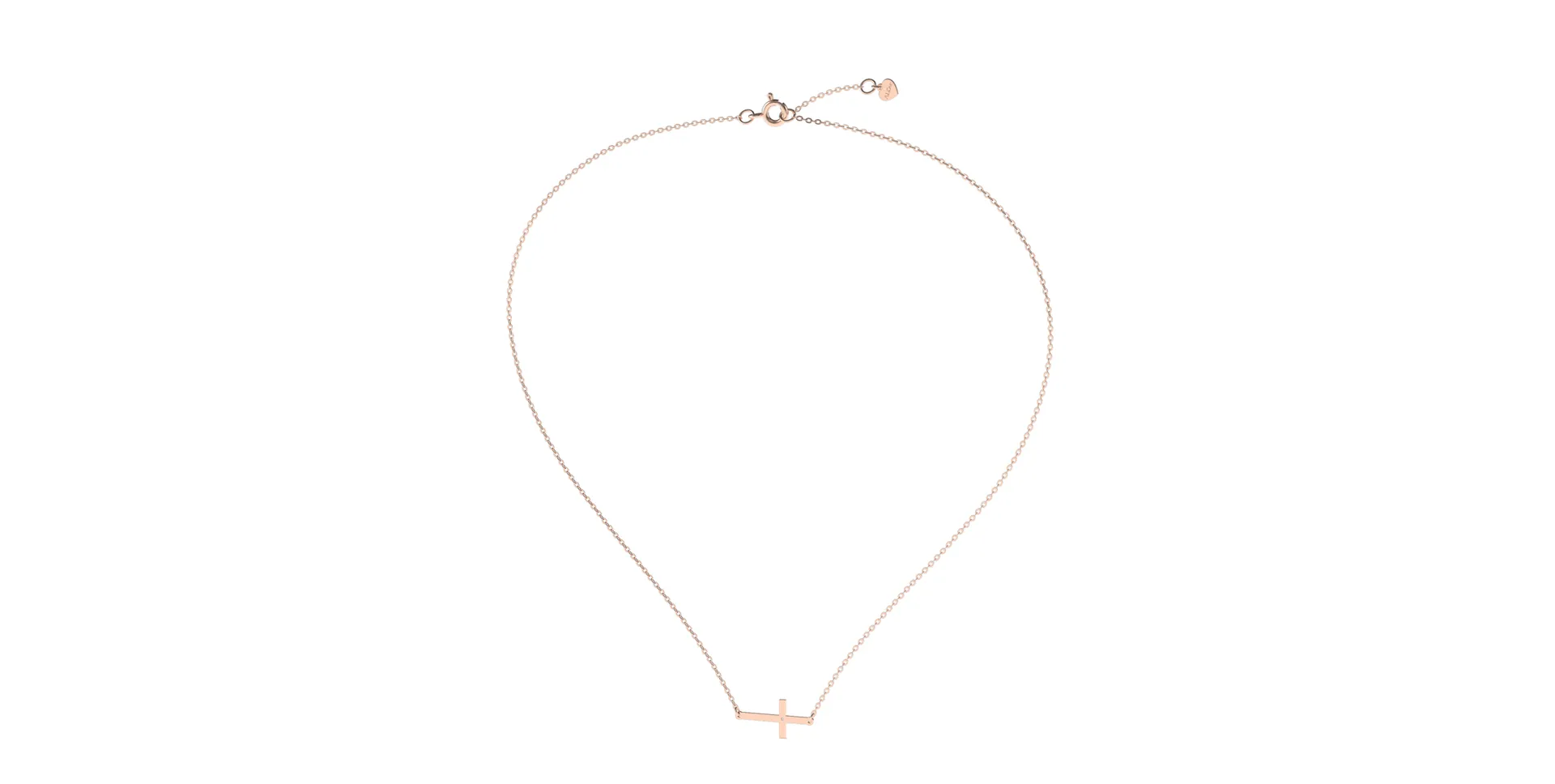 Náhrdelník s diamantem Little Cross