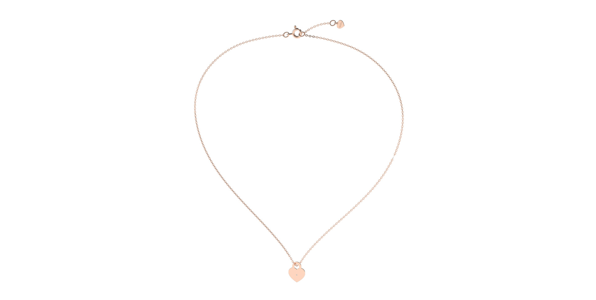 Náhrdelník s diamantem Love Lock