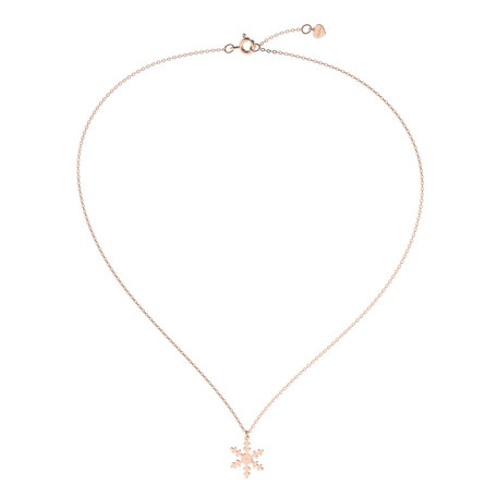Náhrdelník s diamantem Snowflake