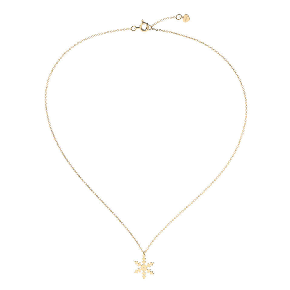 Náhrdelník s diamantem Snowflake