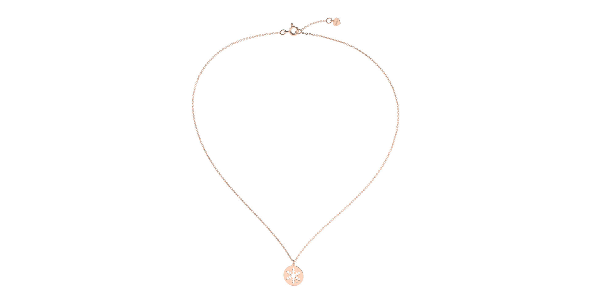 Náhrdelník s diamantem Diamond Snowflake