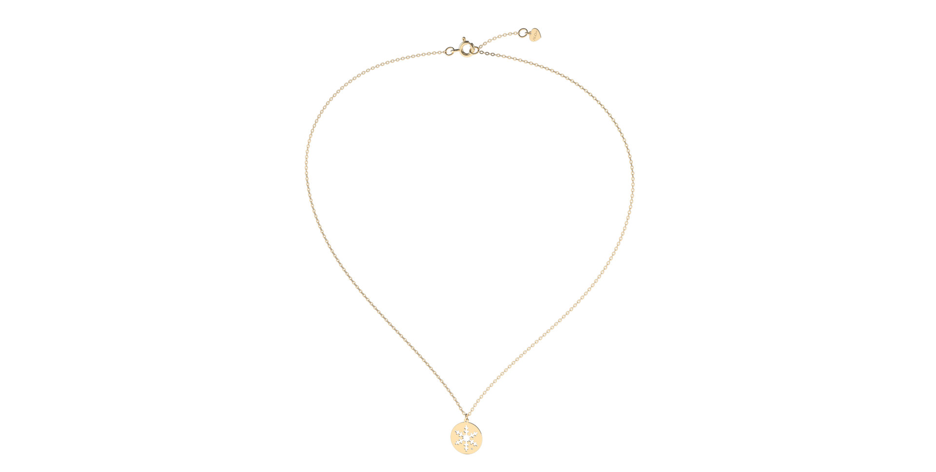 Náhrdelník s diamantem Diamond Snowflake