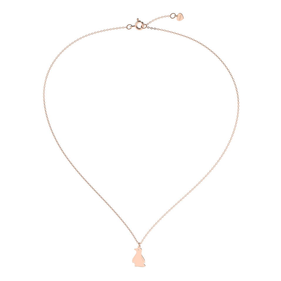 Náhrdelník s diamantem Penguin