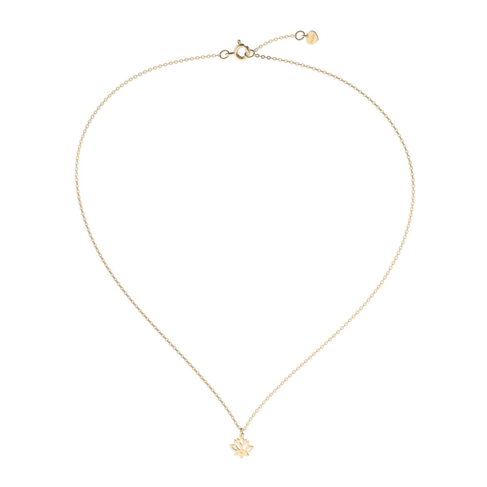 Náhrdelník s diamantem Little Lotus