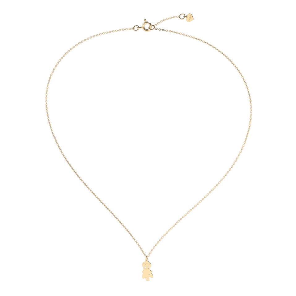 Náhrdelník s diamantem Girl