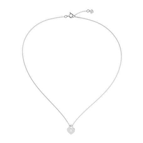 Náhrdelník s diamantem Heart Lock