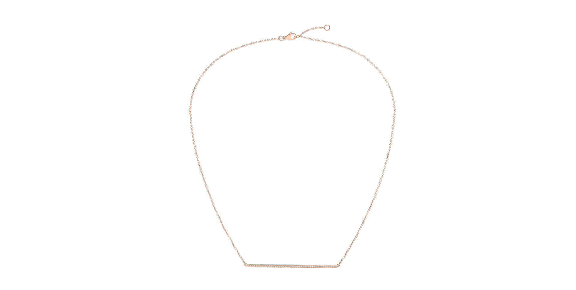 Náhrdelník s diamanty Line