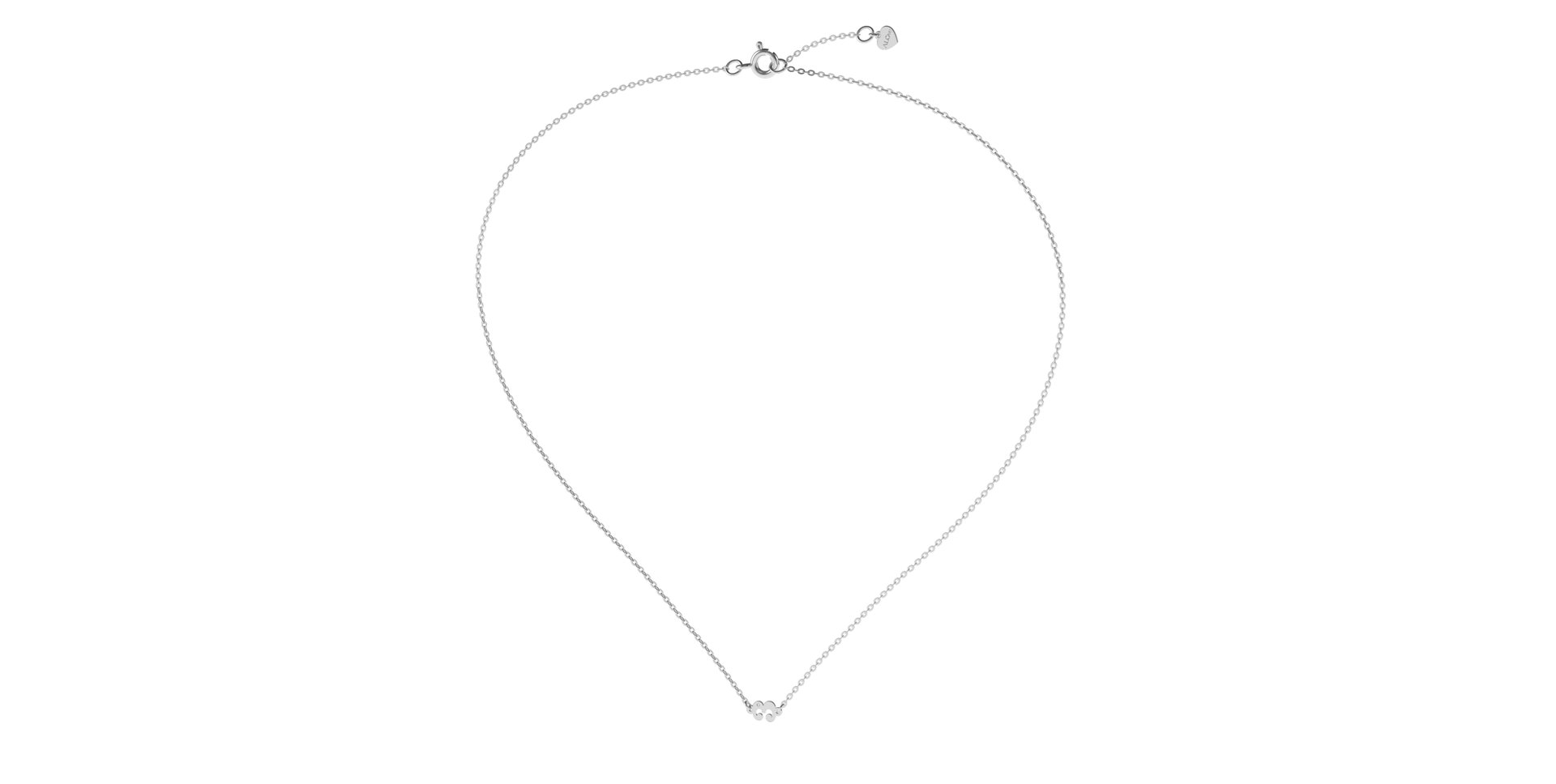 Náhrdelník s diamantem Lucky Three