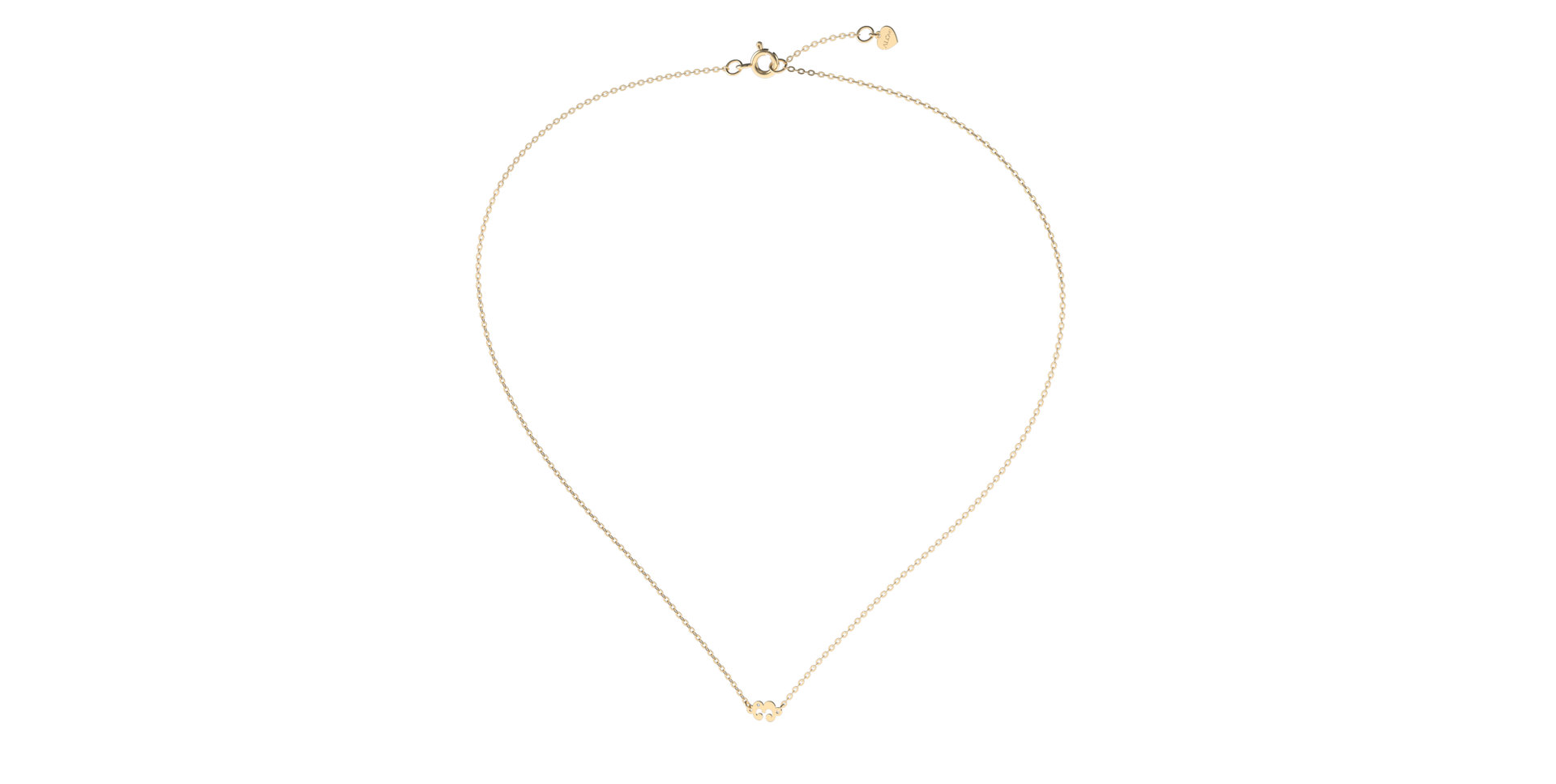 Náhrdelník s diamantem Lucky Three