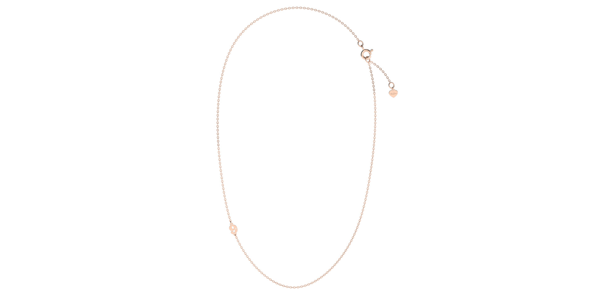 Náhrdelník s diamantem Lucky Nine