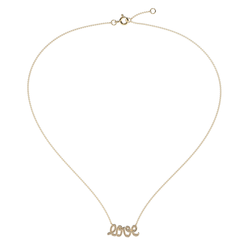 Náhrdelník s diamanty Glittering Love