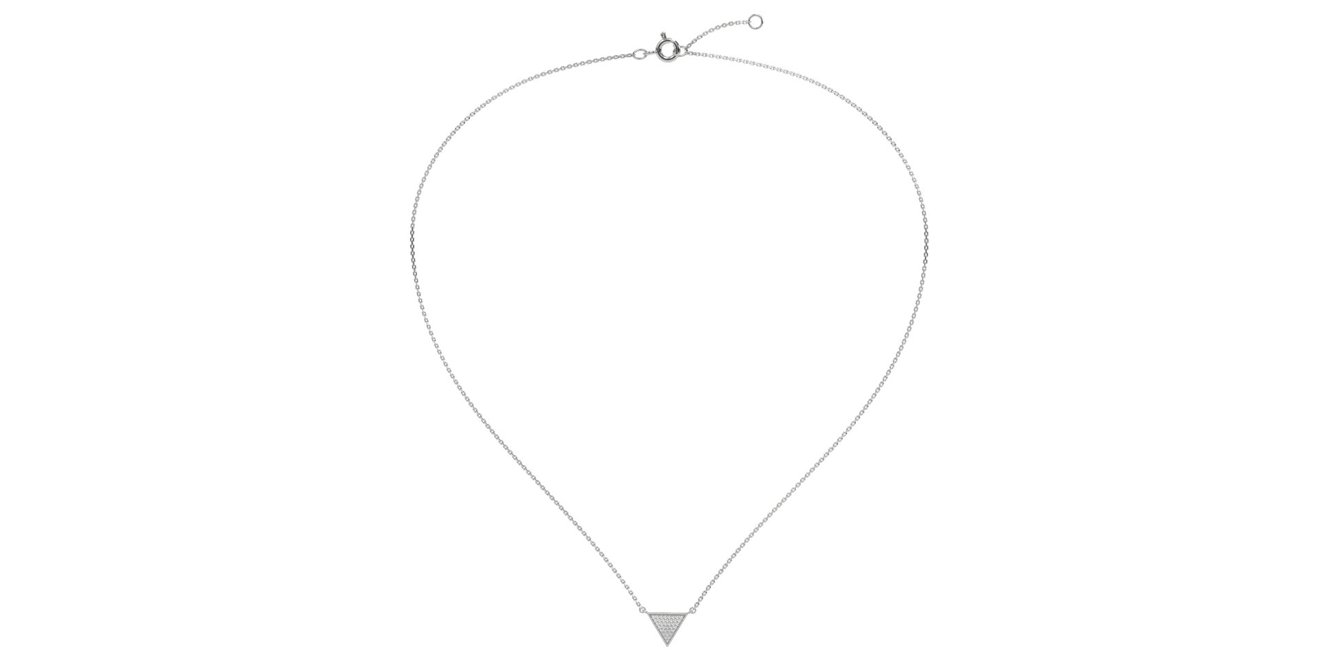 Náhrdelník s diamanty Sparkling Triangle