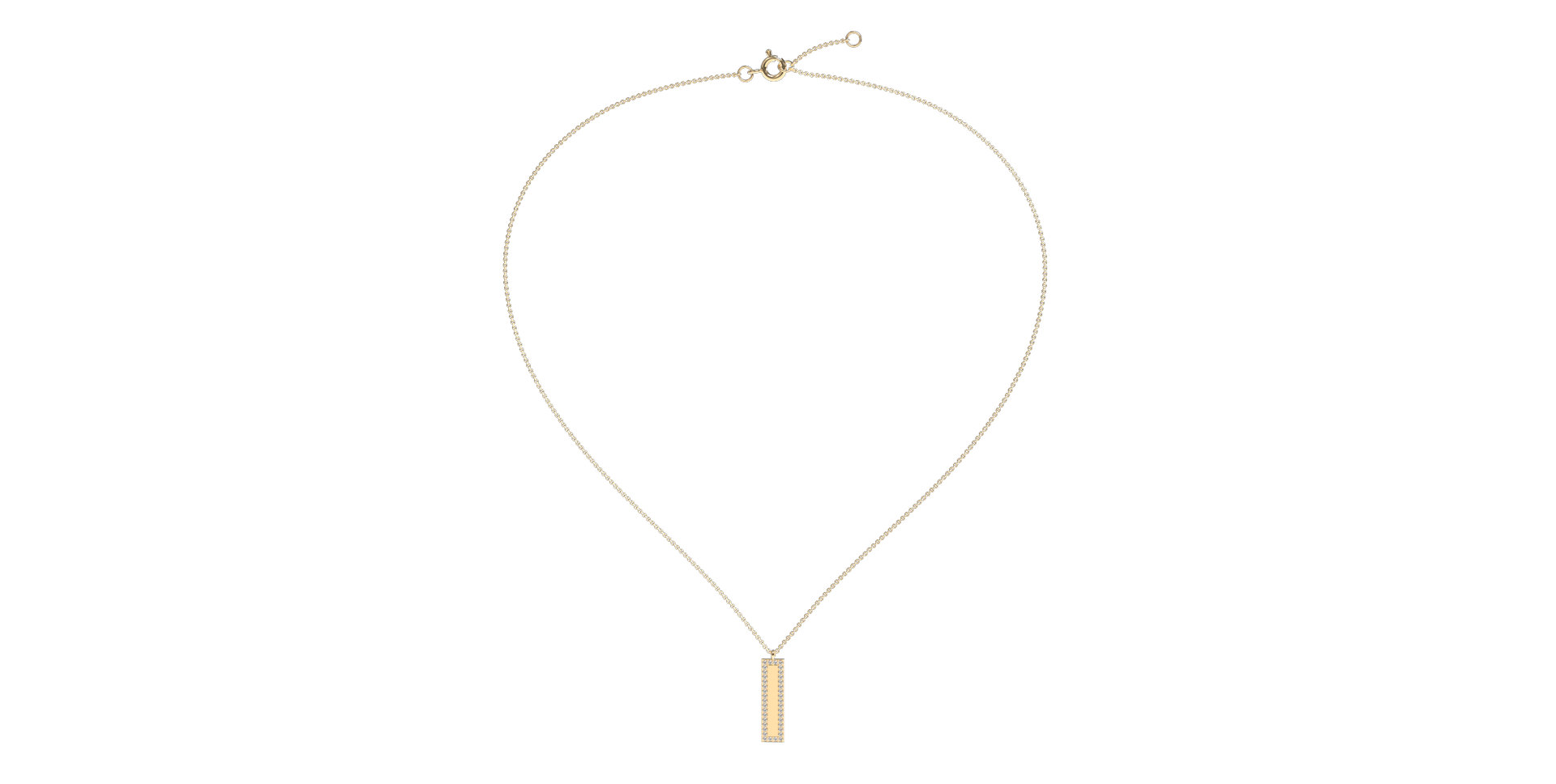 Náhrdelník s diamanty Diamond Shimmer