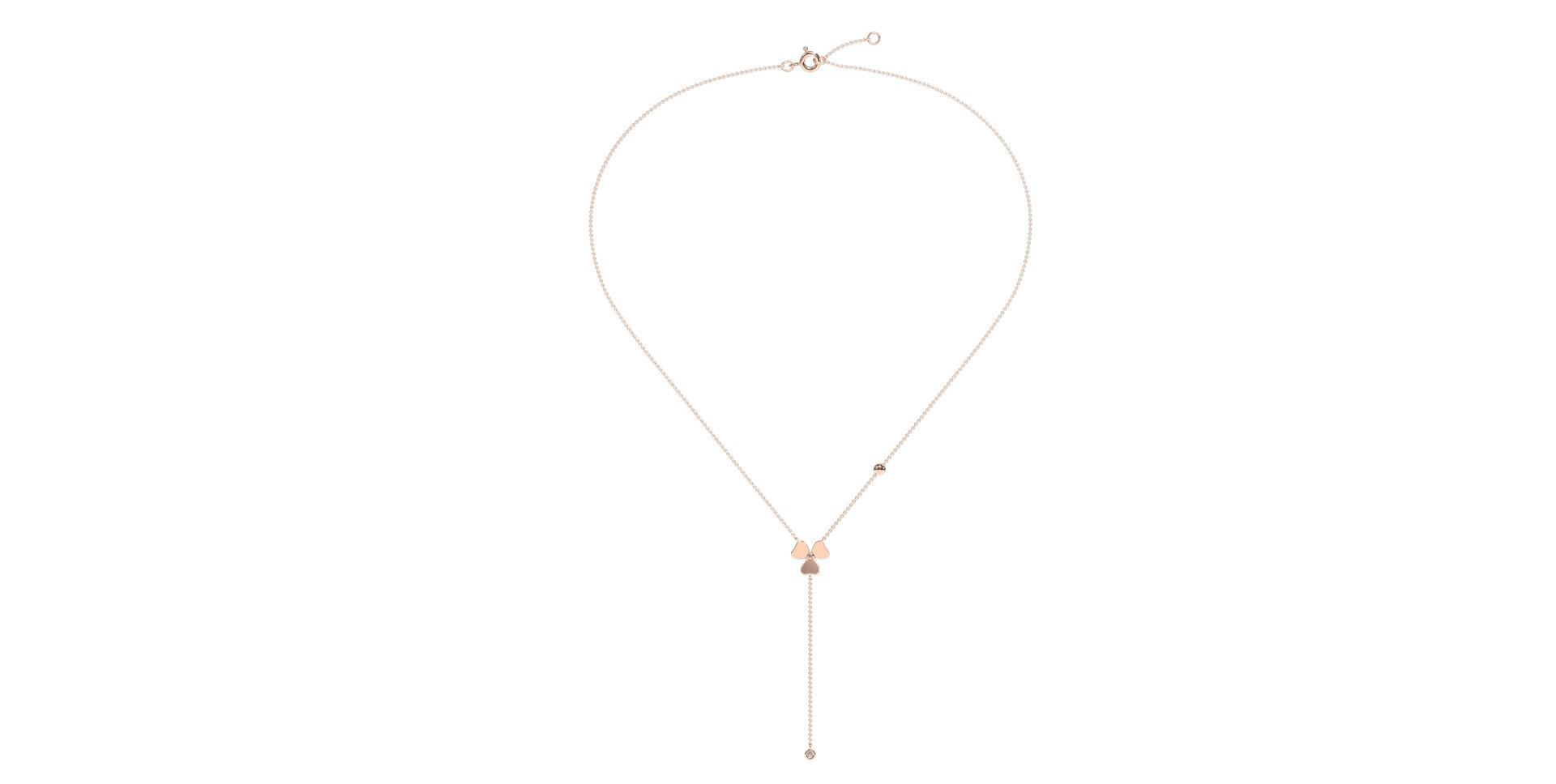 Náhrdelník s diamanty Shiny Petals