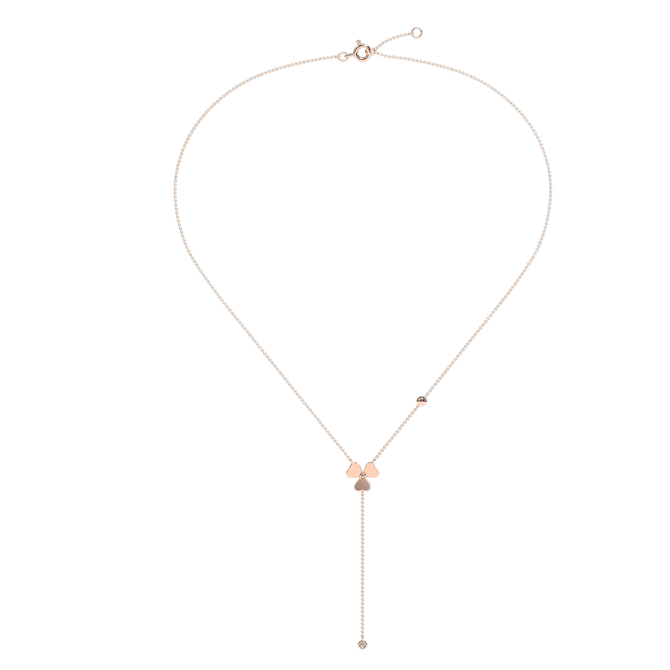 Náhrdelník s diamanty Shiny Petals